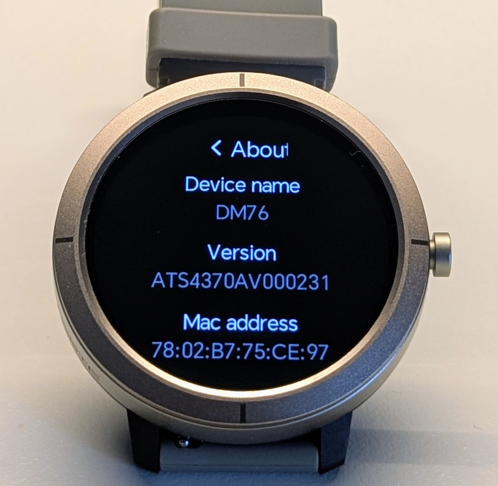 DM76 firmware version info