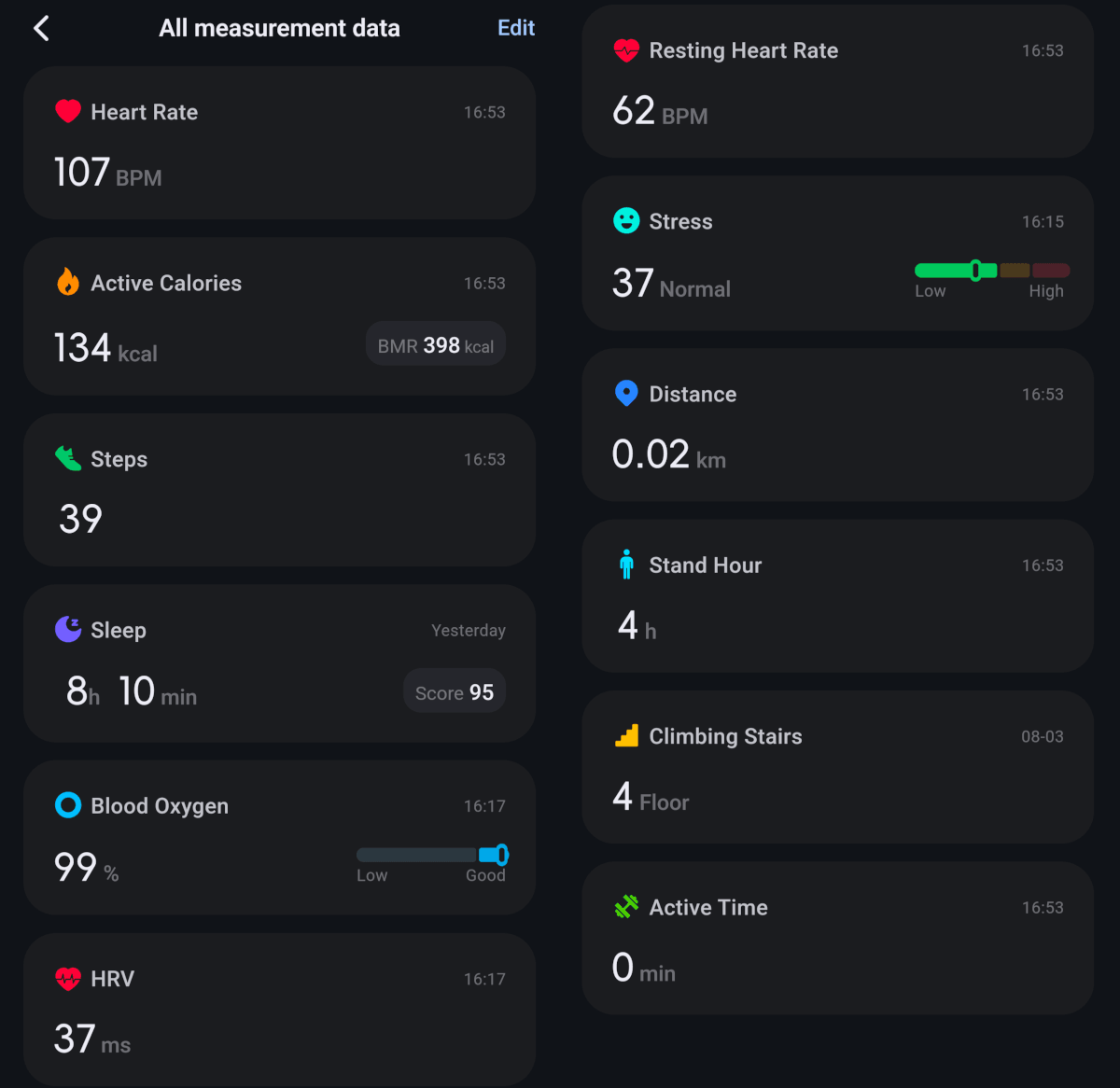 Constantes en Fitbeing del FT66