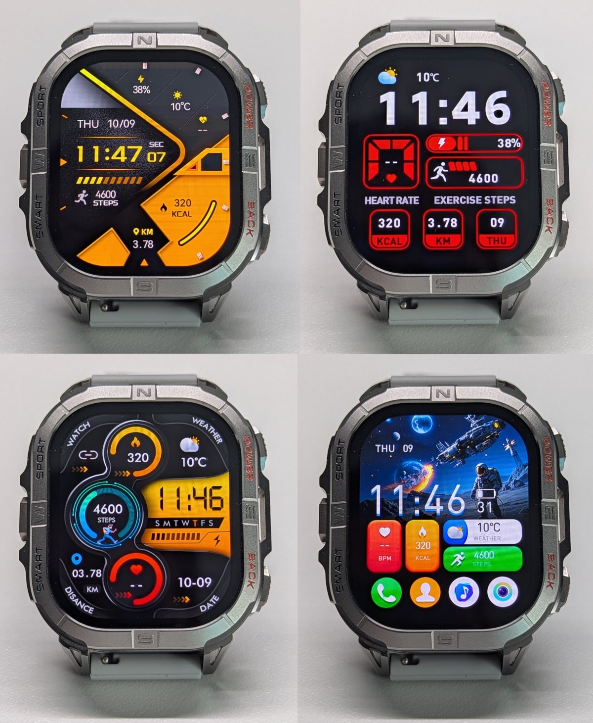 K72 watch faces