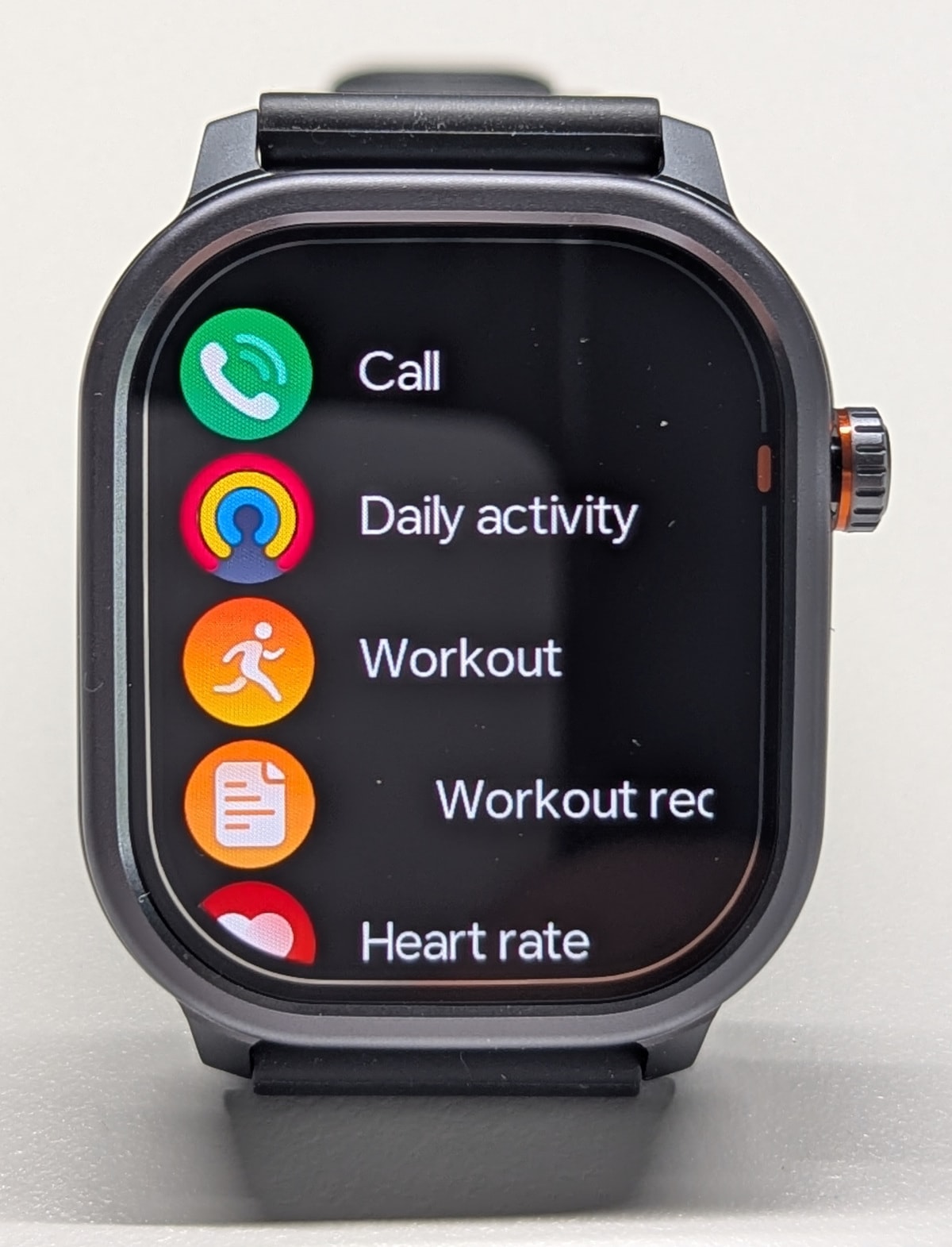 Kospet Pulse apps menu