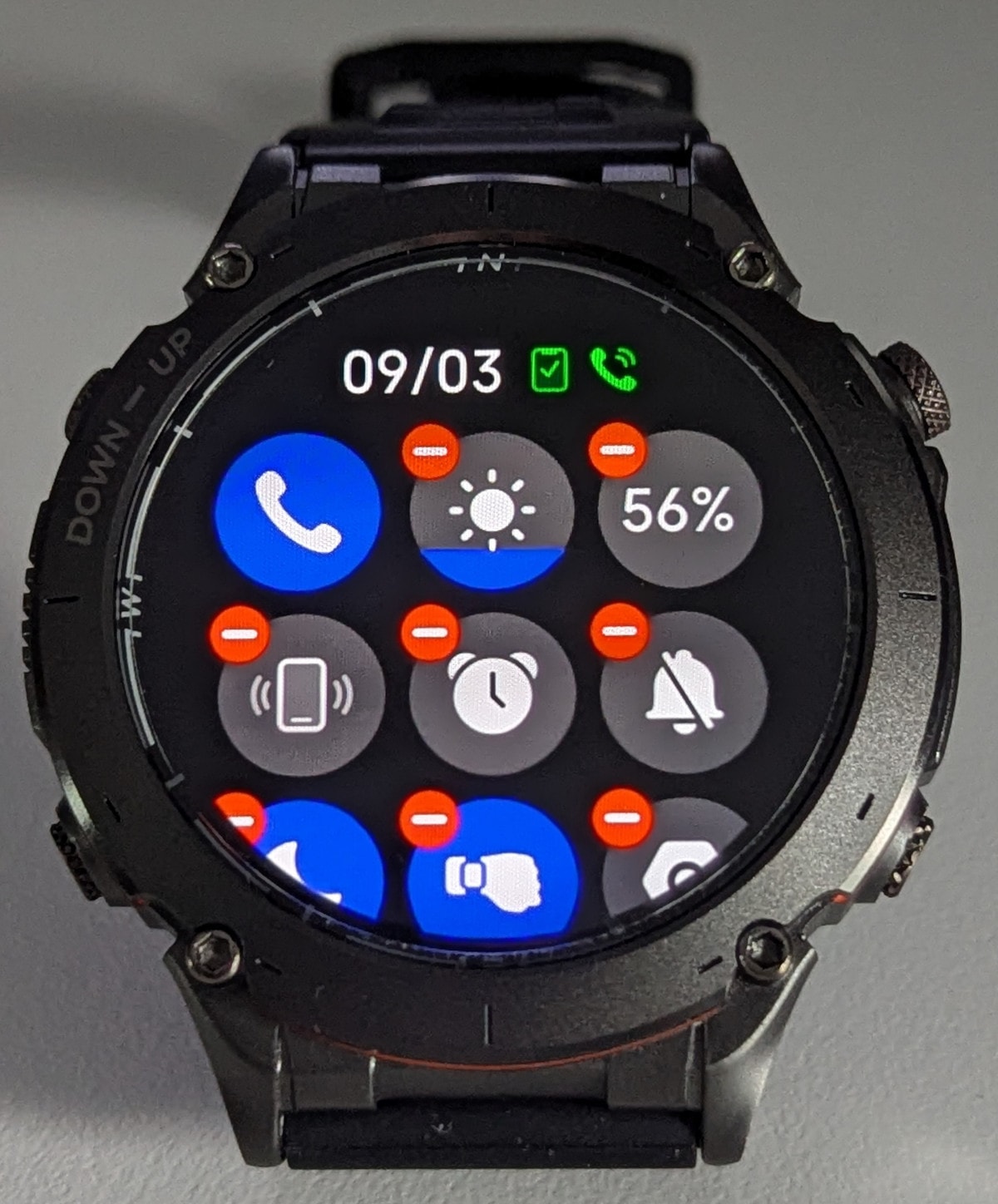 Y101 quick settings editing